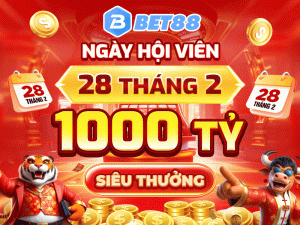 CHƯƠNG TRÌNH KHUNG VÀ ƯU ĐÃI TẠI BET88
Ưu đãi chào mừng và tặng 88K hấp dẫn