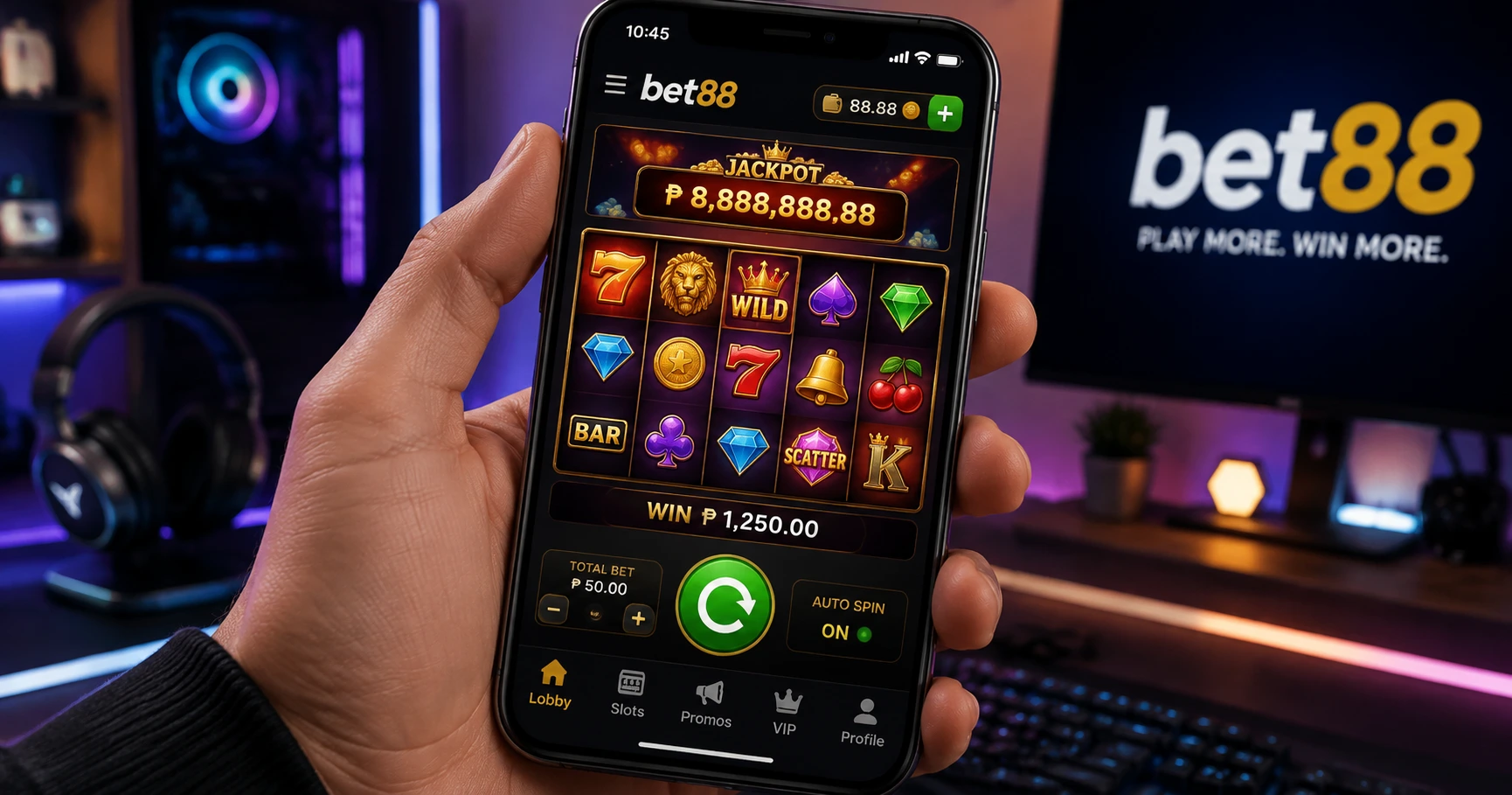 Khám phá bet88 slot app: Trải nghiệm đỉnh cao trong thế giới cá cược trực tuyến - image 2 Khám phá bet88 slot app: Trải nghiệm đỉnh cao trong thế giới cá cược trực tuyến - image 2